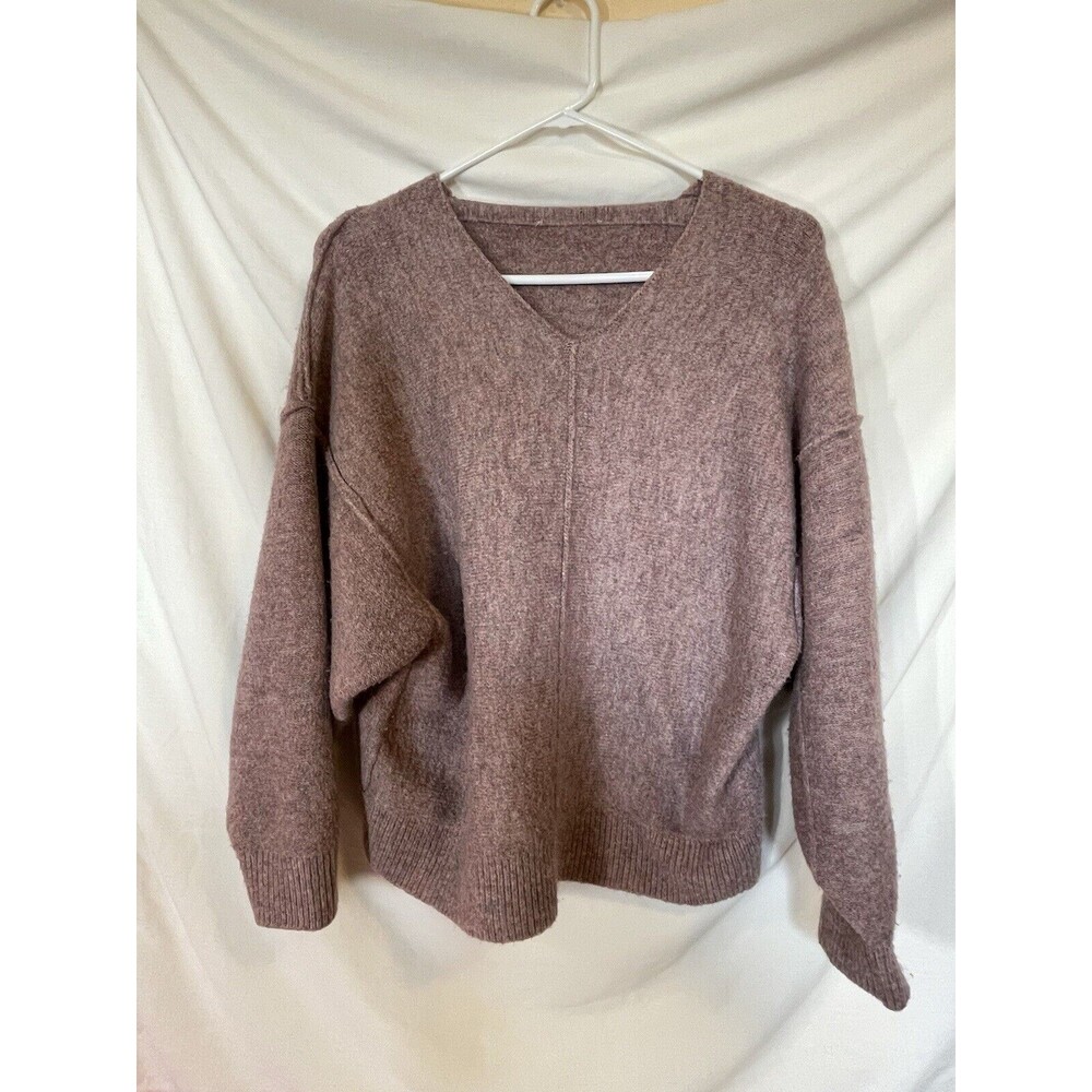 No Brand Tag Sweater Women’s Size Large Marbled Vneck Blended